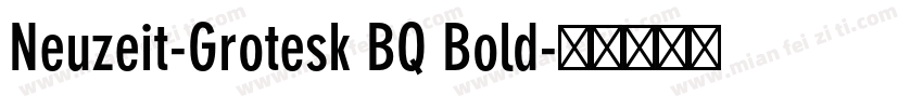 Neuzeit-Grotesk BQ Bold字体转换